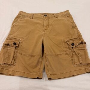 Vintage Aeropostale Men's Brown Cargo Shorts size 34